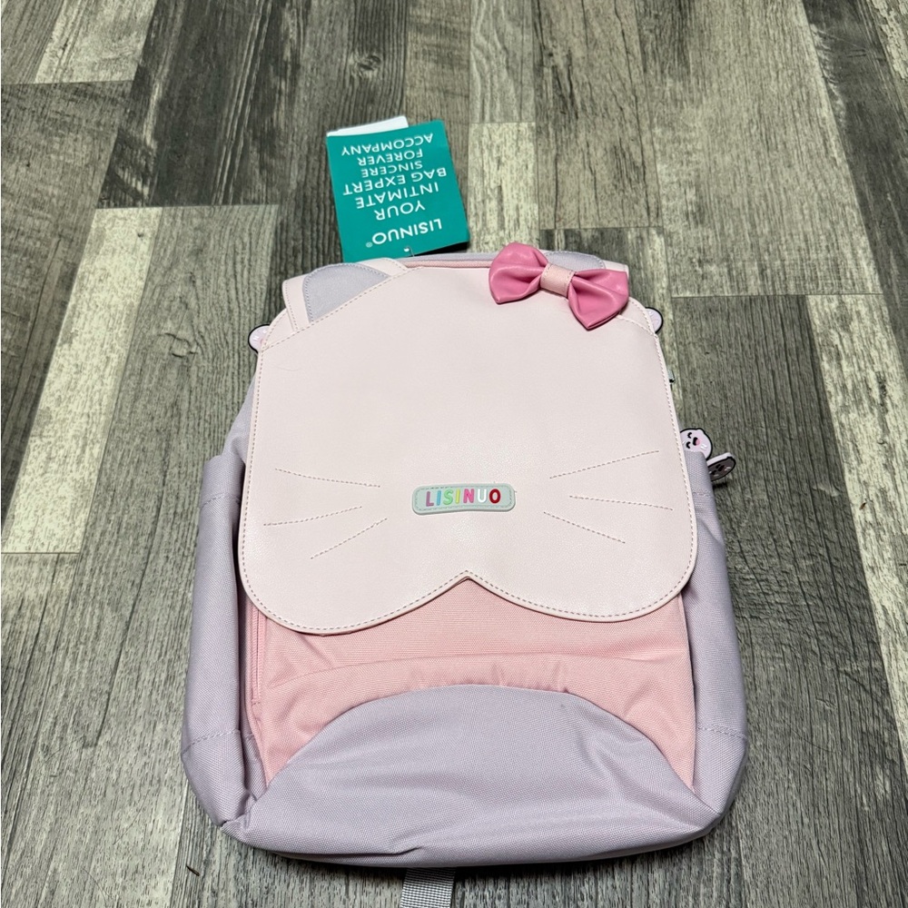 Lisinuo pink kitty backpack